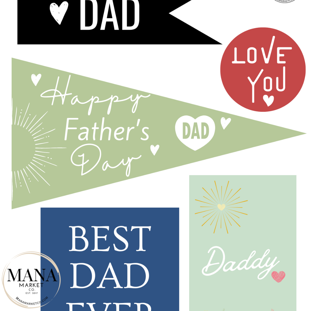 Happy Father’s Day Tag | Father’s Day Gifts | Father’s Day Gift Tag Assortment