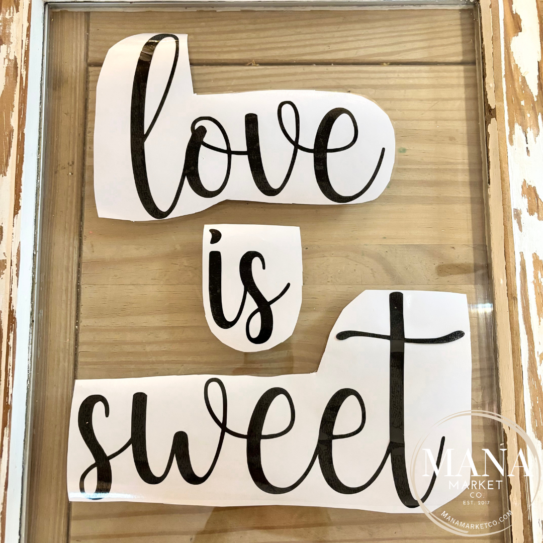 Love Is Sweet Vinyl Decal Sticker