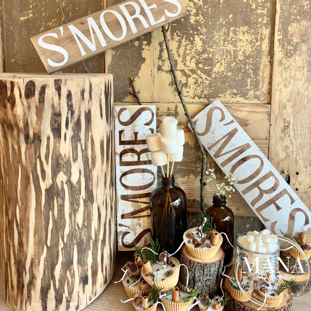 S'MORES Sign for Rustic Dessert Bar Theme