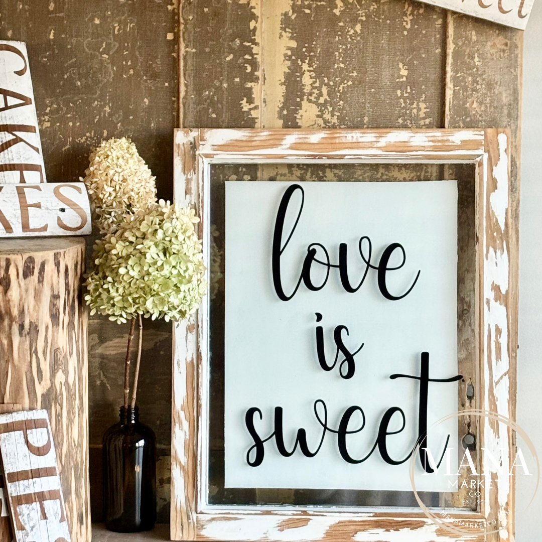 Love Is Sweet Vinyl Decal Sticker