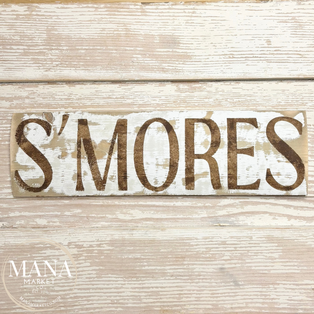 S'MORES Sign for Rustic Dessert Bar Theme