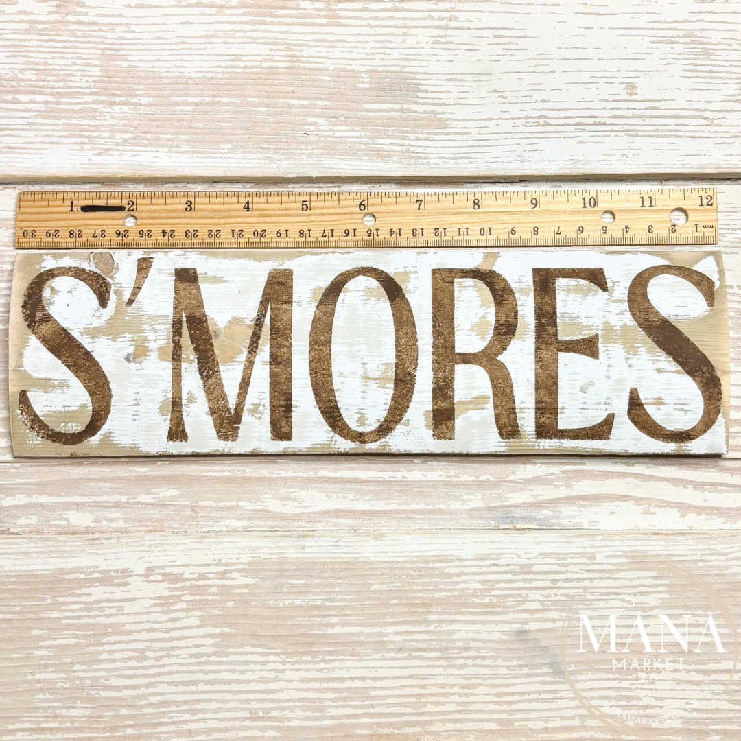S'MORES Sign for Rustic Dessert Bar Theme