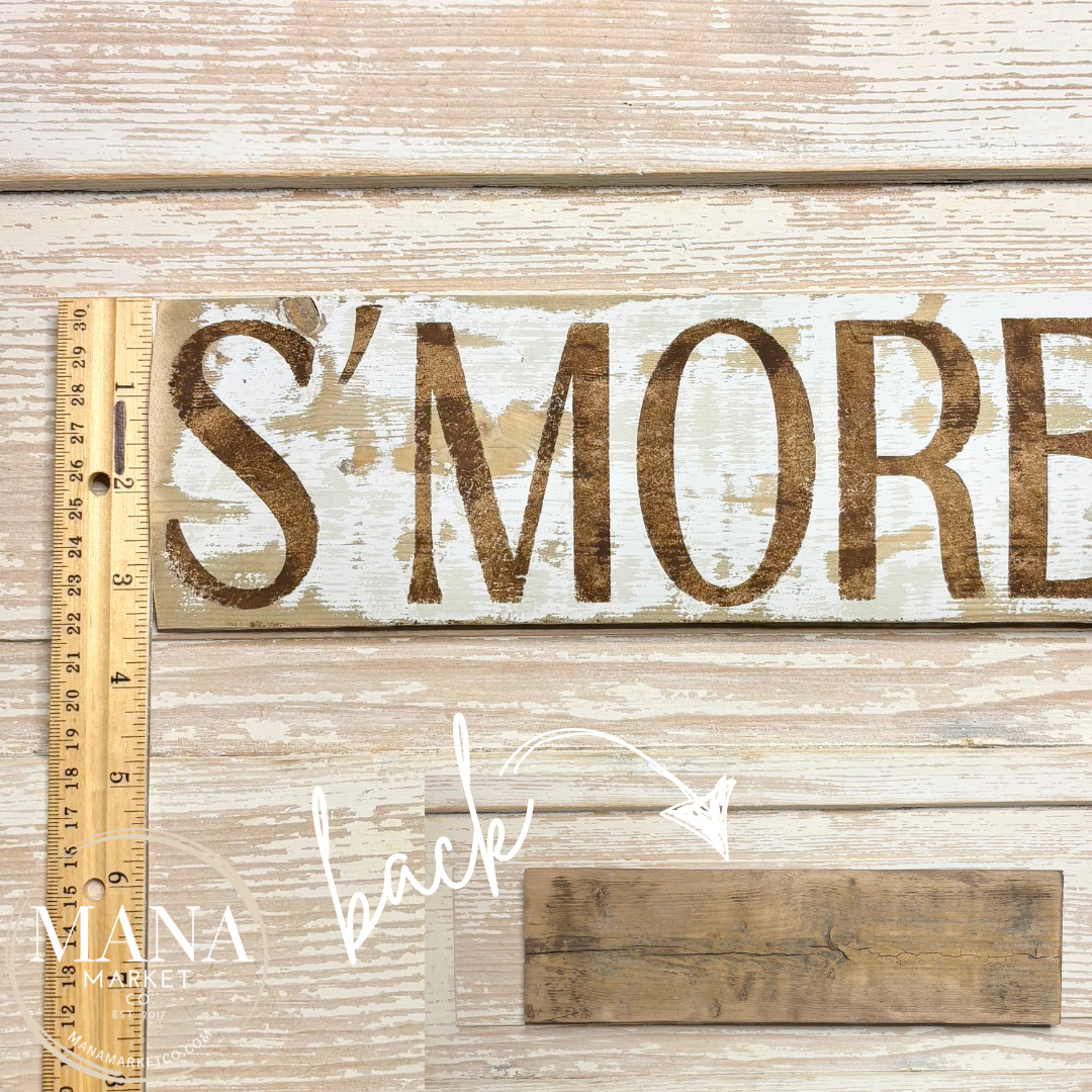 S'MORES Sign for Rustic Dessert Bar Theme