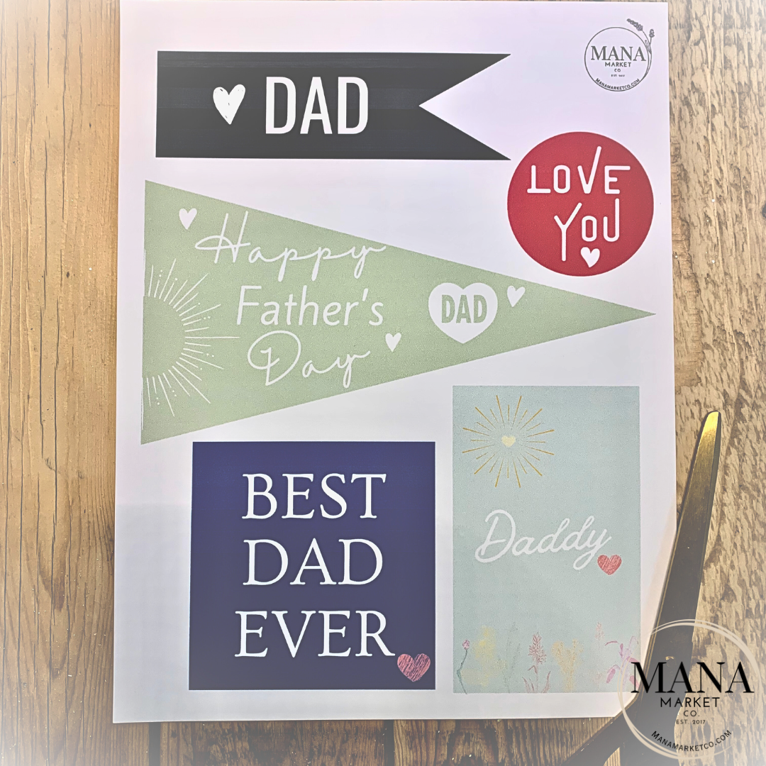 Happy Father’s Day Tag | Father’s Day Gifts | Father’s Day Gift Tag Assortment