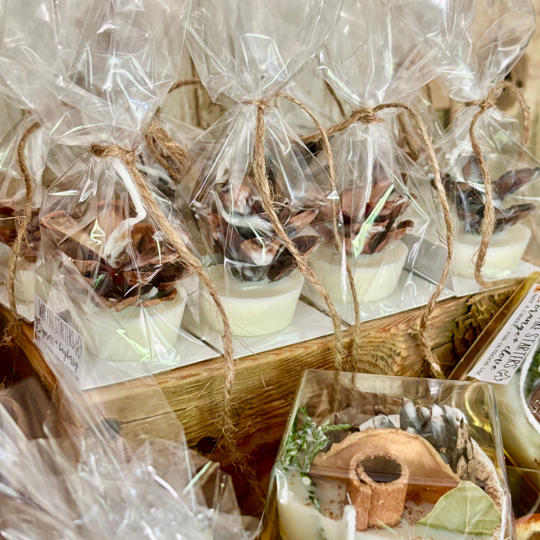 Pine Cone Favors Fire Starters ~ The Perfect Rustic Party Favor