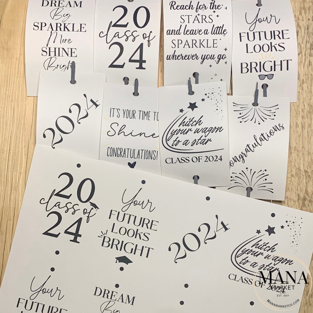 Graduation Sparkler Tag Bundle| Graduation Favor Tags | Sparkler Tags