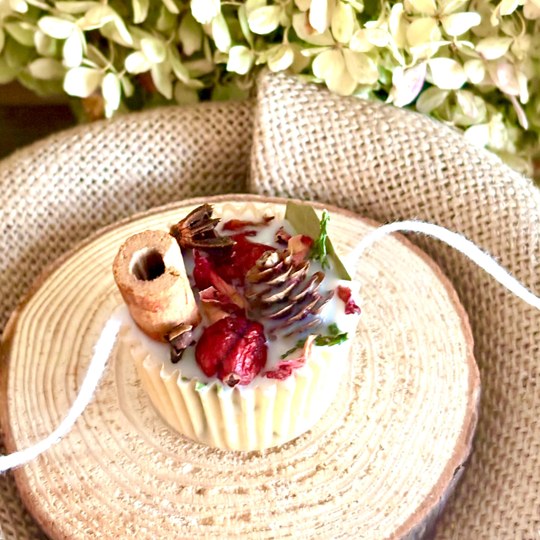 Mulled Wine Mini Fire Starter, Sachet and wax melts. The Perfect Gift and Favors for any event. Hand Poured Soy Wax  Scented Fire Starters Individually Packaged for Favors 