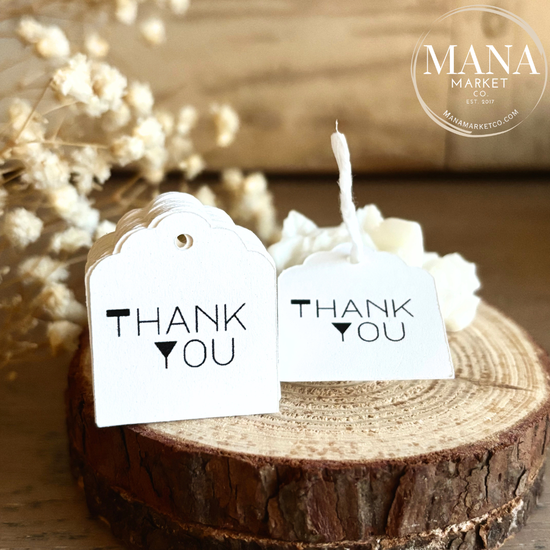 Thank You Gift Tag with Scalloped Edge