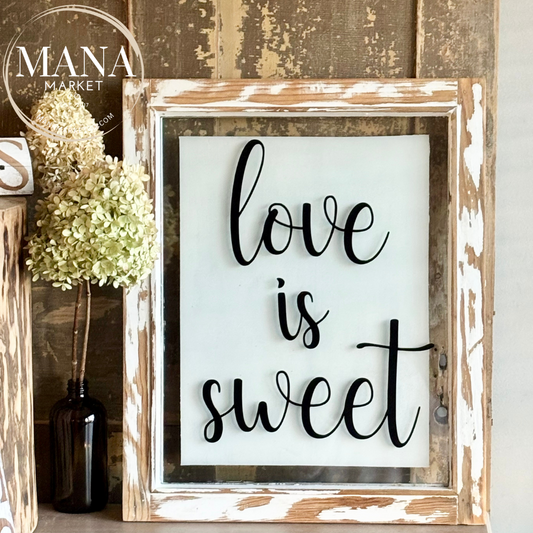 Love Is Sweet Vinyl Decal Sticker