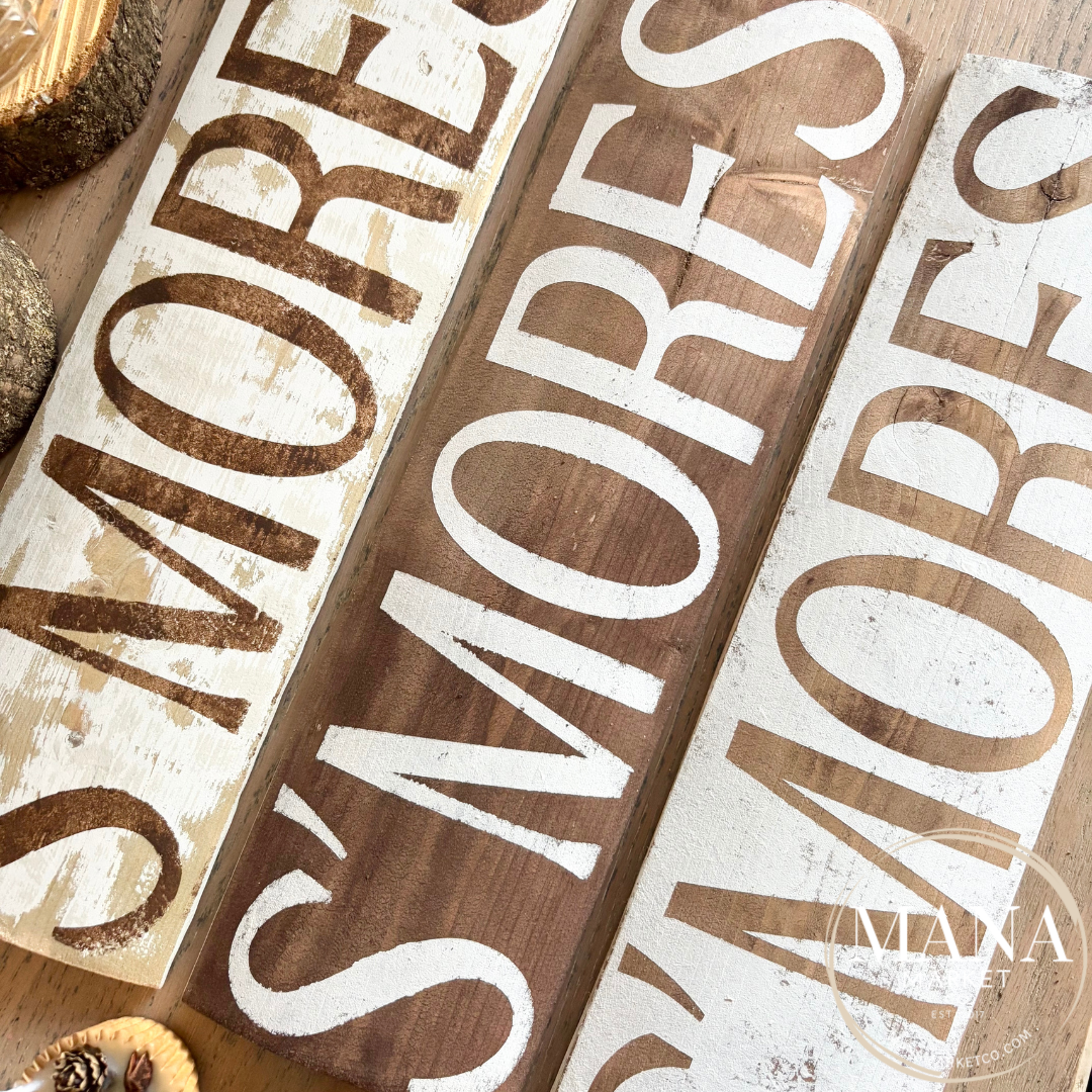 S'MORES Sign for Rustic Dessert Bar Theme