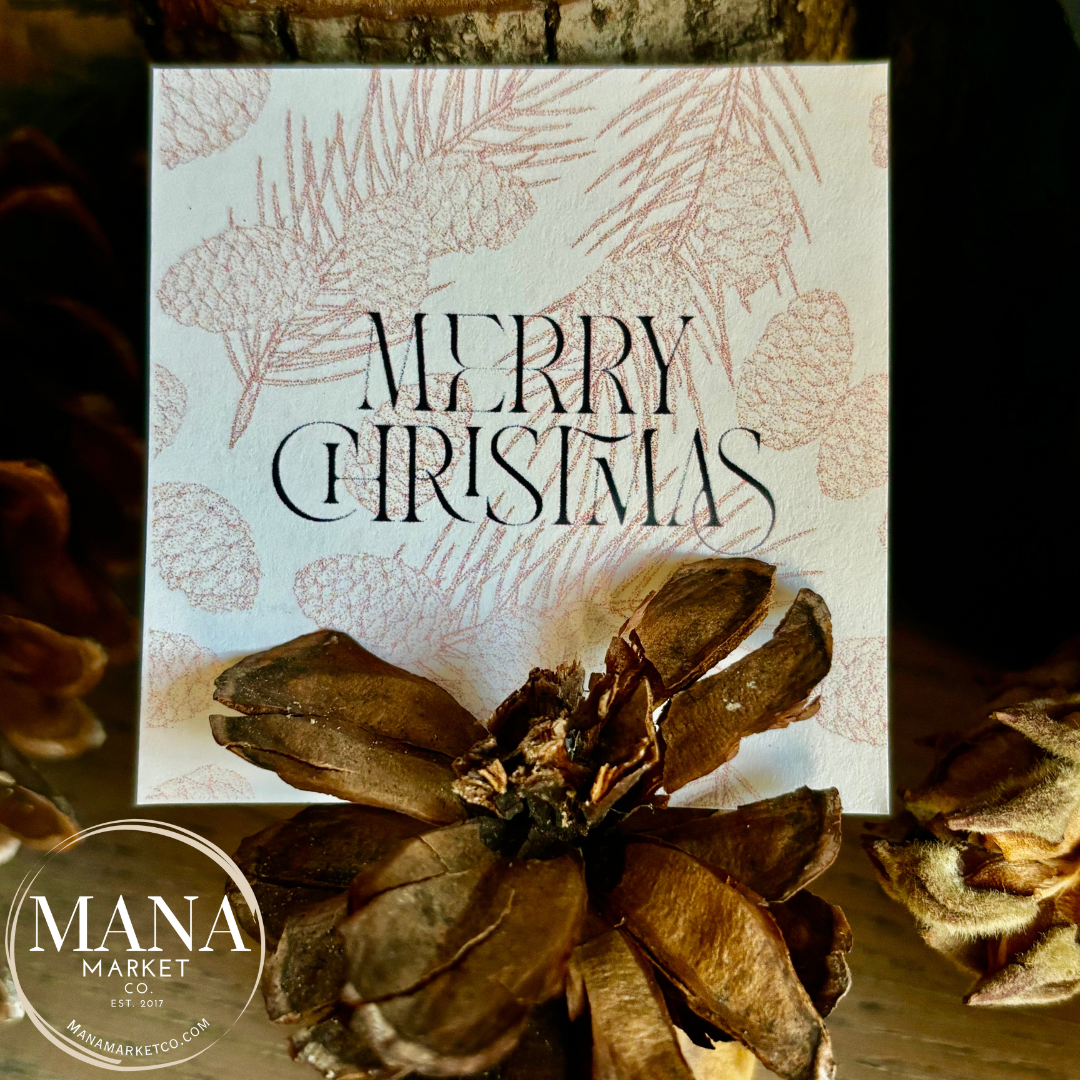 Merry Christmas Floral Tags