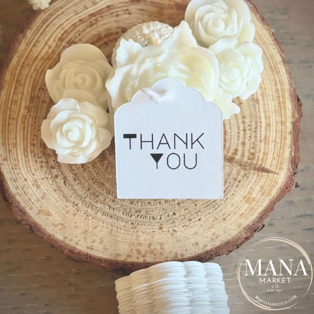 Thank You Gift Tag with Scalloped Edge