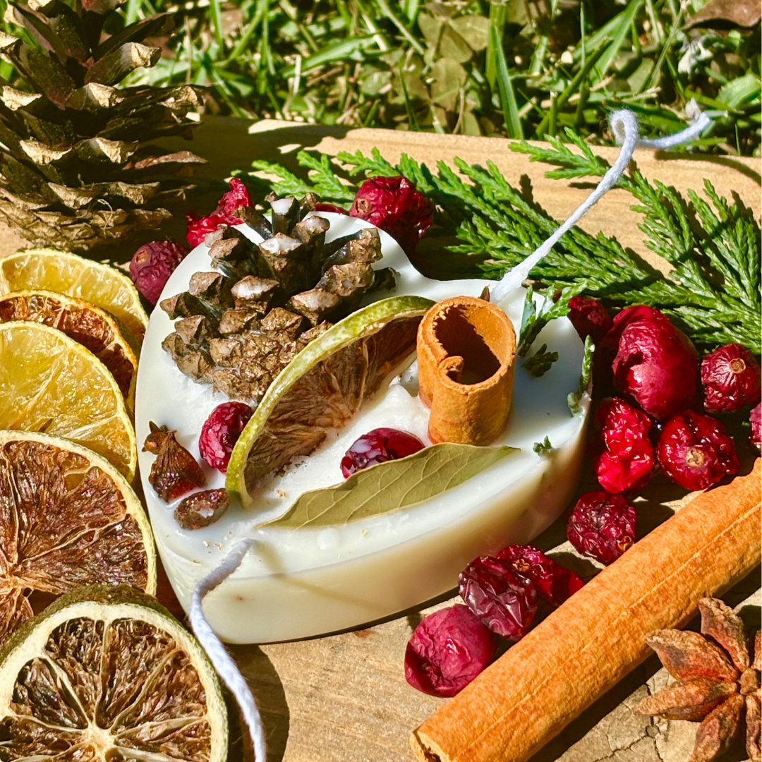 Heart Shaped Fire Starter Soy Wax Scented Sachet & Wax Melt Gift or Favor