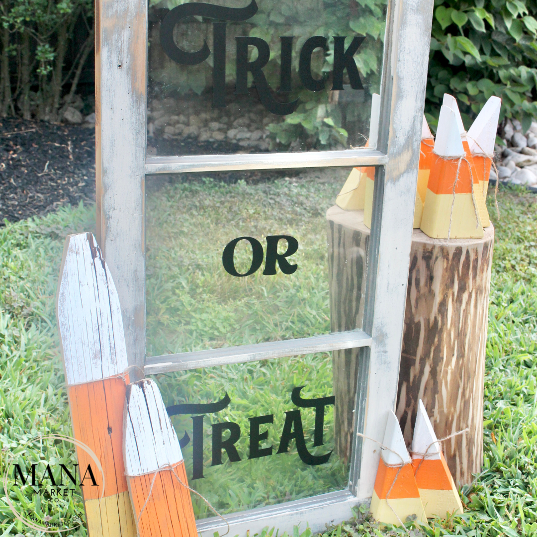 Wooden Rustic Candy Corn Decor