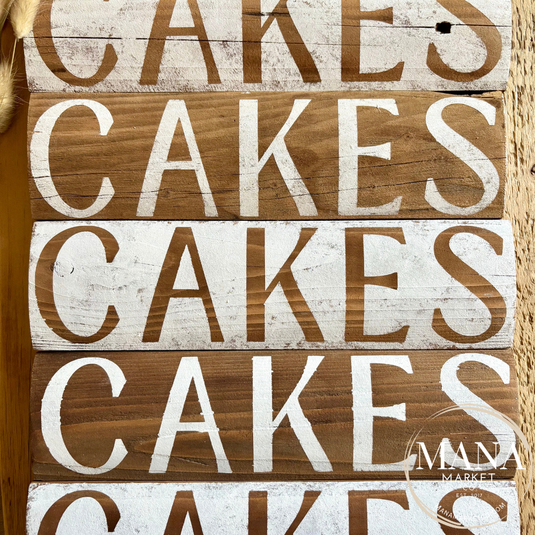 Rustic Cake Sign