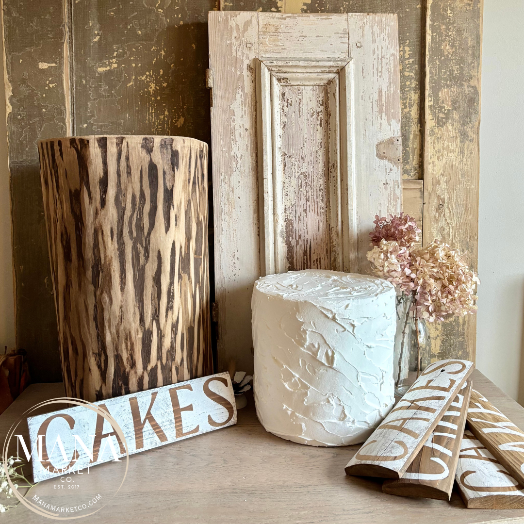 Rustic Cake Sign