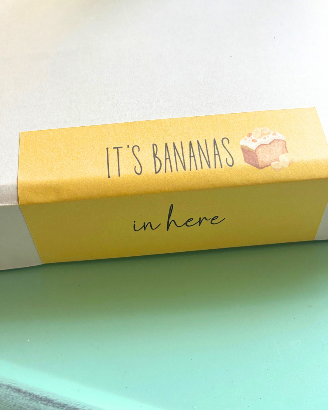 It's Bananas ~ Banana Bread Scented Hand Poured Soy Wax Candle, Wax Melts & Mini Fire Starter Banana Bread Recipe Card Gift Box ~
