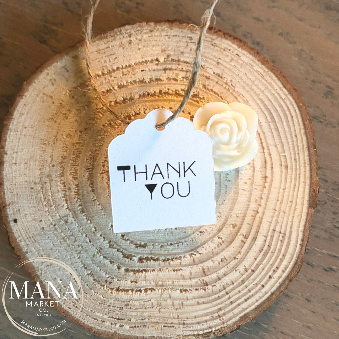 Thank You Gift Tag with Scalloped Edge