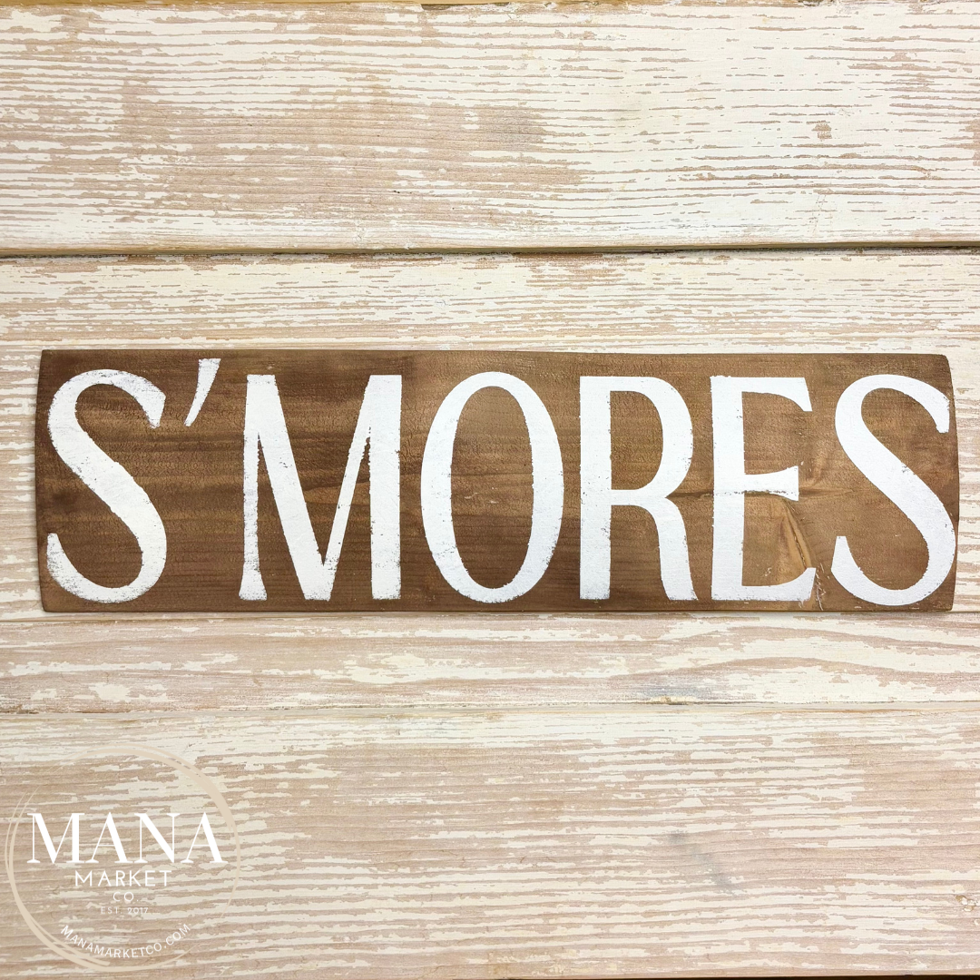 S'MORES Sign for Rustic Dessert Bar Theme