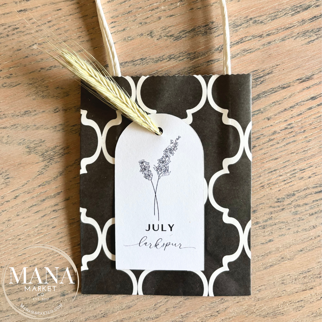 Birth Flower Month Gift Tags