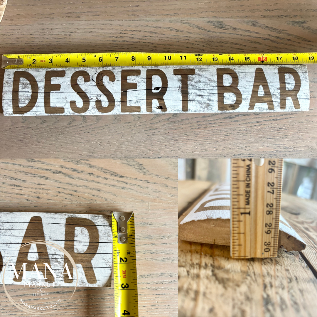 Dessert Bar Sweets Table Sign