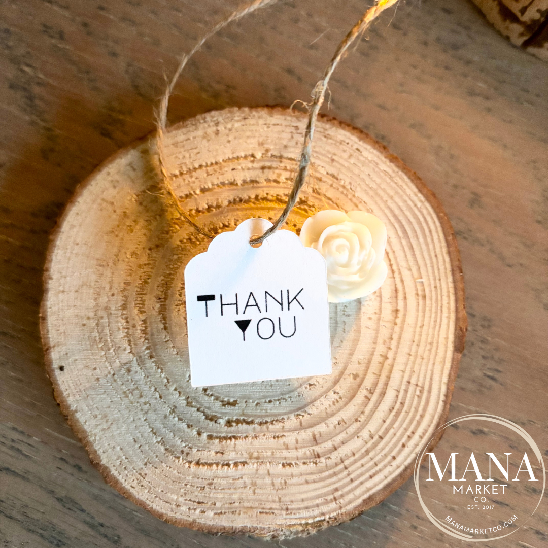 Thank You Gift Tag with Scalloped Edge