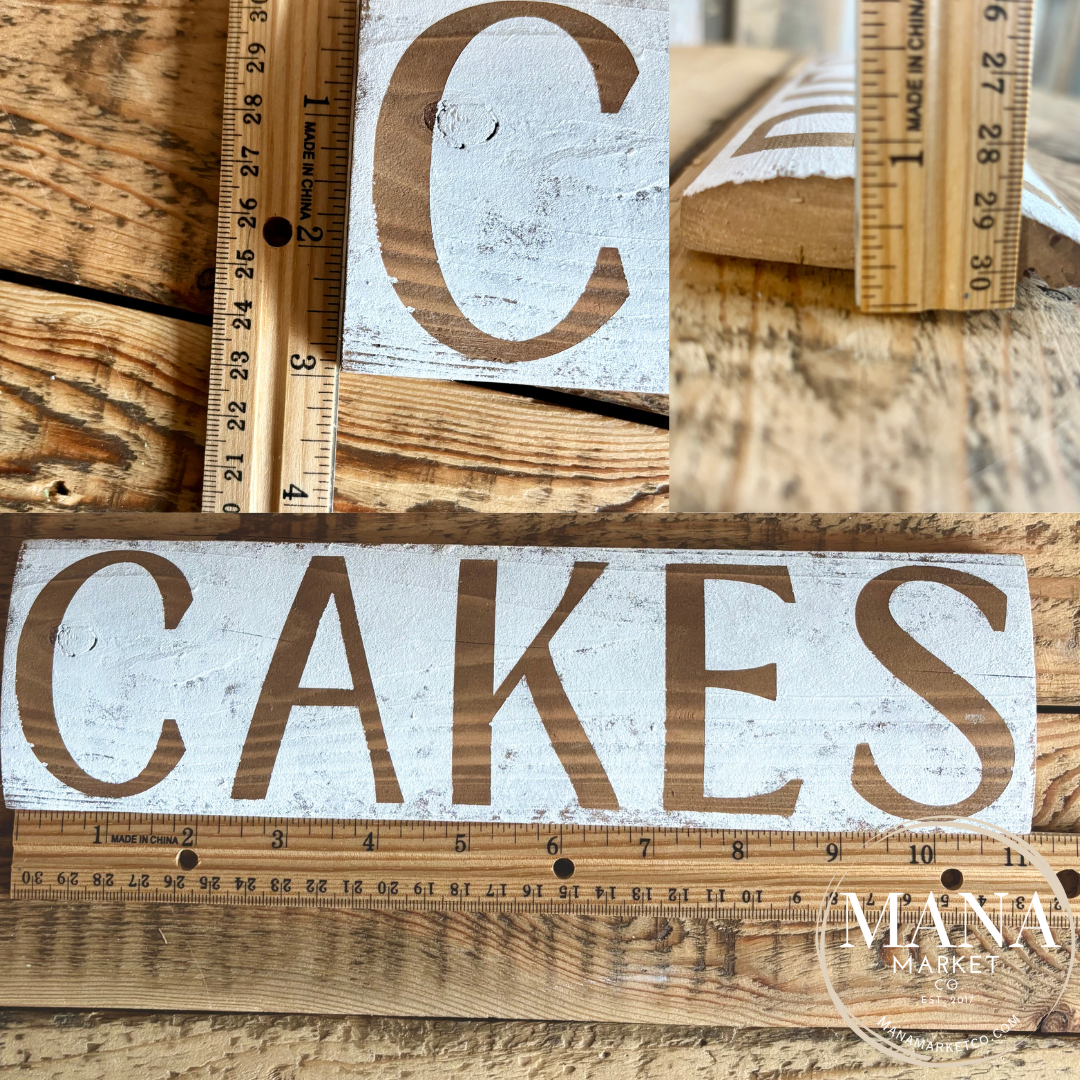 Rustic Cake Sign