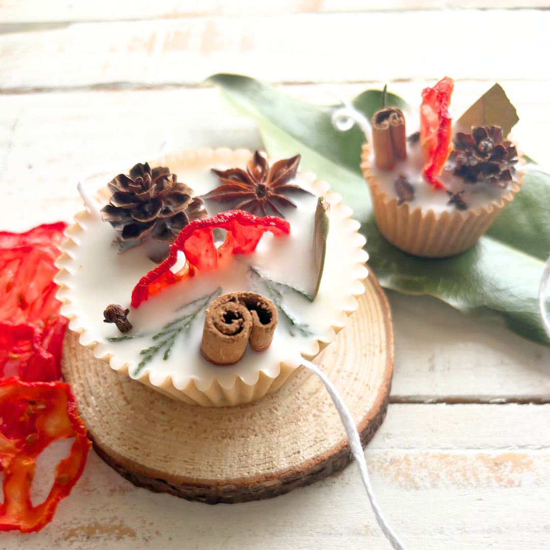 Tuscan Garden Theme Favors Dried Tomato and Basil Fire Starter Soy Wax Tomato Vine Wax Melt Favors