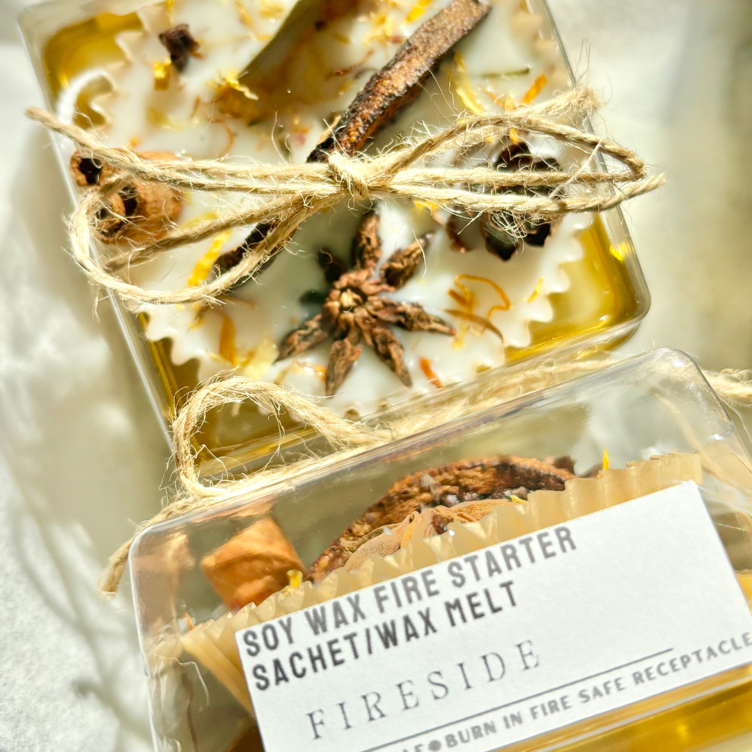 Fireside Scented Fire Starter Favors and Gifts the perfect unique style for any event. Each individually boxed with twine and labels 