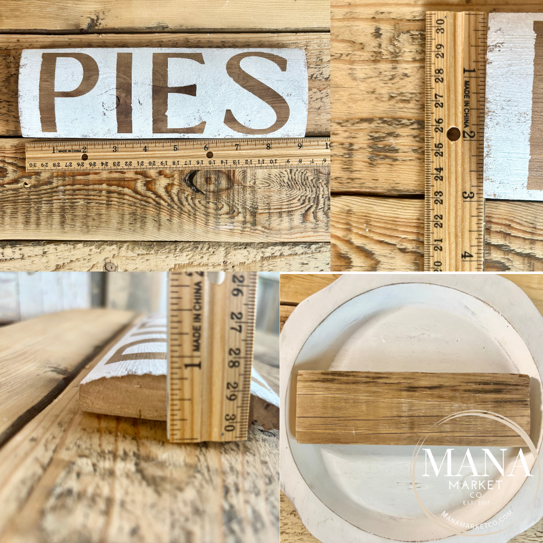 Rustic Wood Cakes Dessert Table Sign