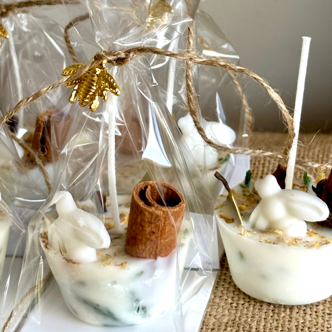 Spiced Honey Scented Mini Fire Starter Favors