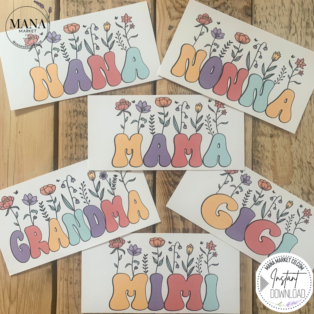 Mama | Nana | Nonna | Gigi | Grandma Gift Tags