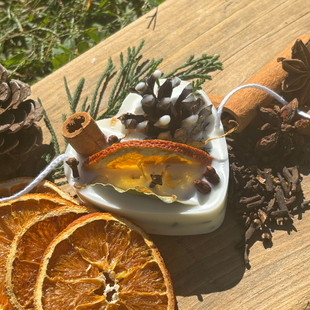 Pine Scented Fire Starter Heart. Rustic Home Gifts and Decor 