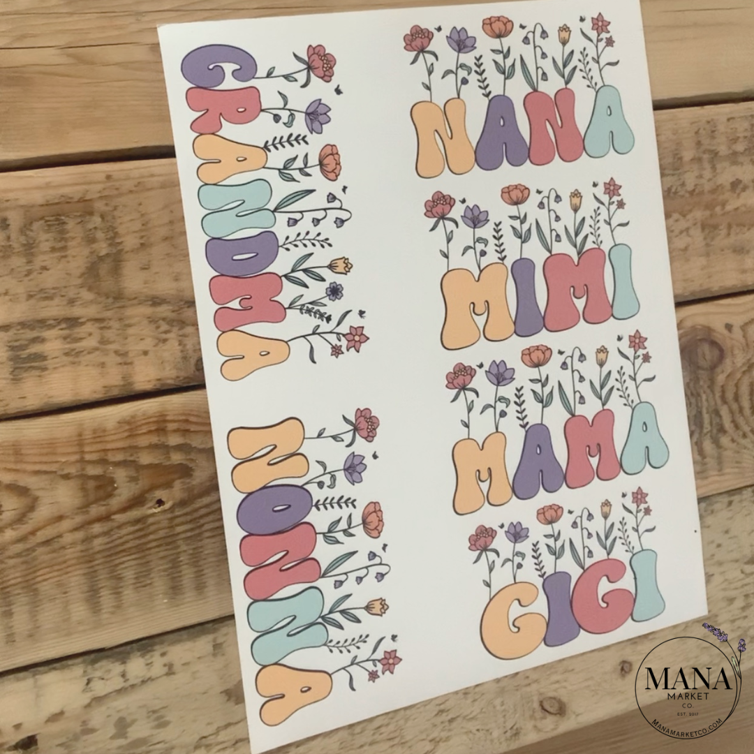 Mama | Nana | Nonna | Gigi | Grandma Gift Tags