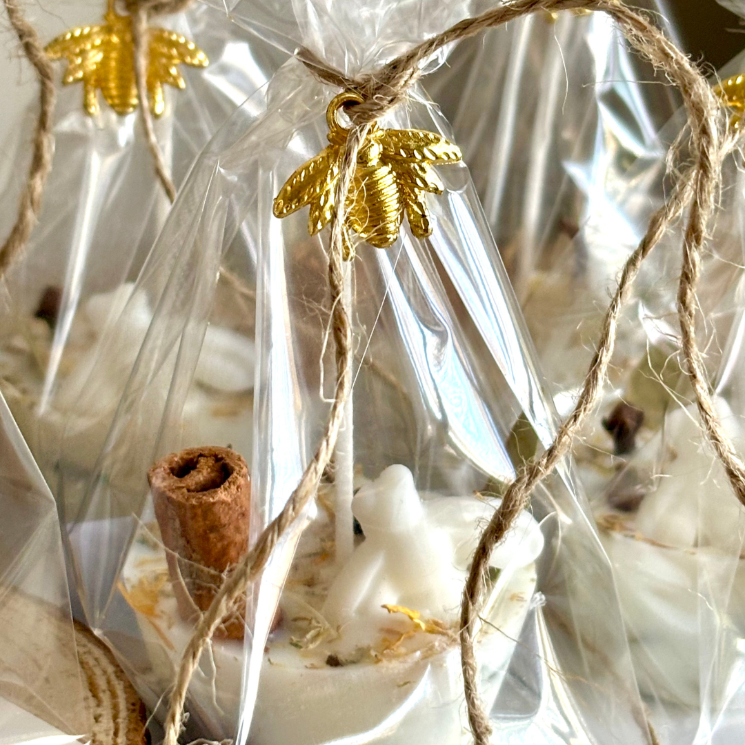 Spiced Honey Scented Mini Fire Starter Favors