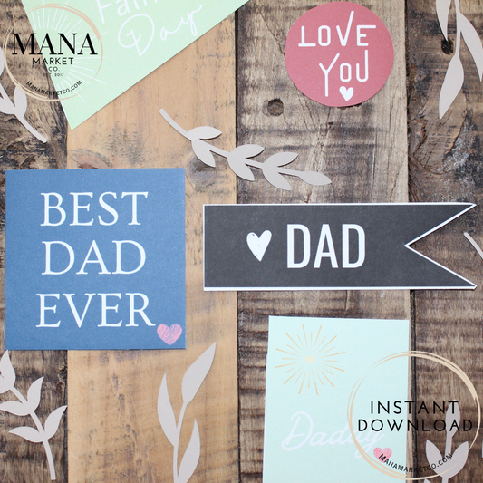 Happy Father’s Day Tag | Father’s Day Gifts | Father’s Day Gift Tag Assortment