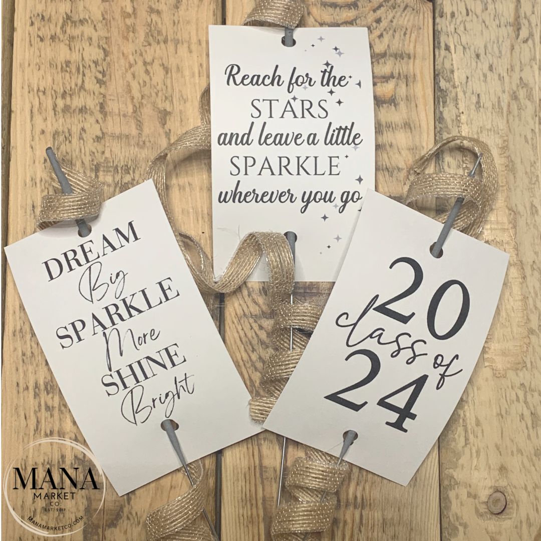Graduation Sparkler Tag Bundle| Graduation Favor Tags | Sparkler Tags
