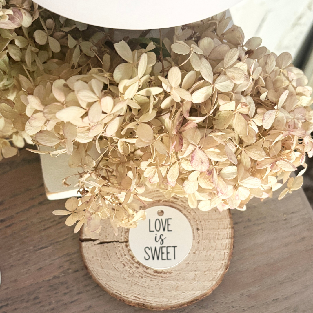 Love is Sweet Round Gift + Favor Tags