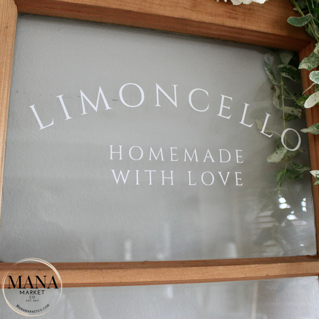 Limoncello Personalized Wedding Decal