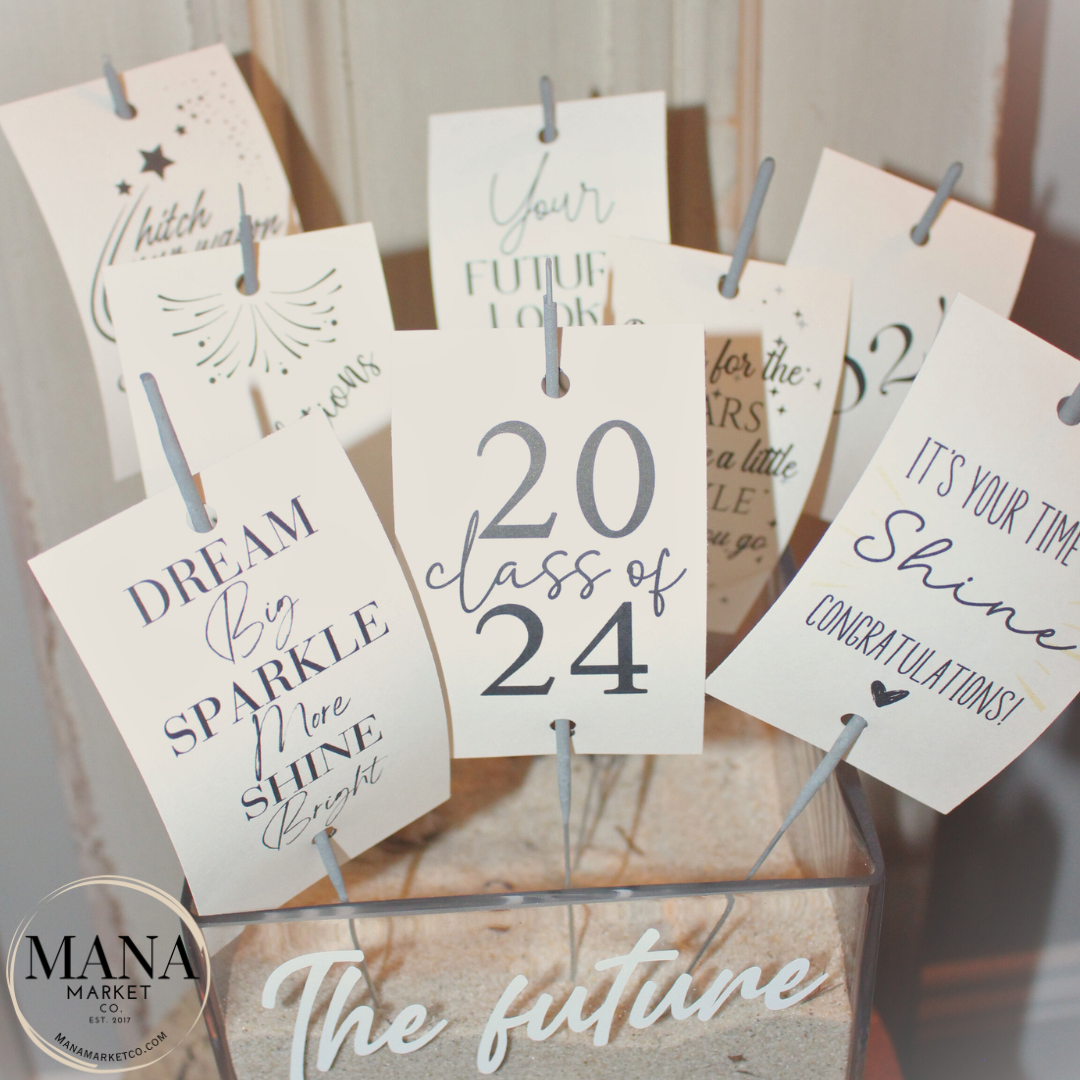 Graduation Sparkler Tag Bundle| Graduation Favor Tags | Sparkler Tags