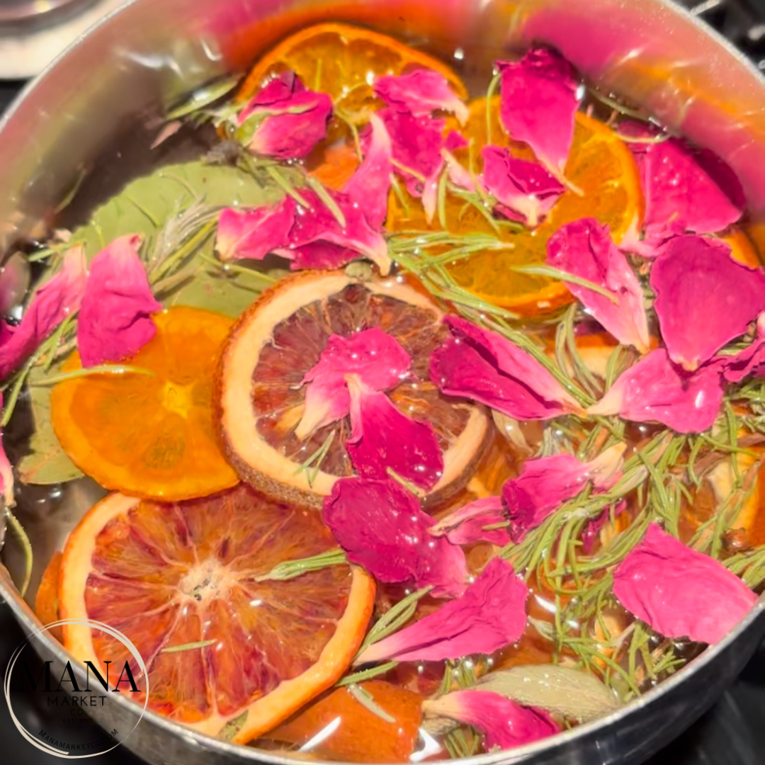 Stovetop Potpourri for a Full Moon with Spell